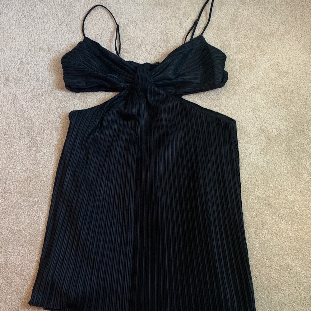 Astr Black Cutout Dress